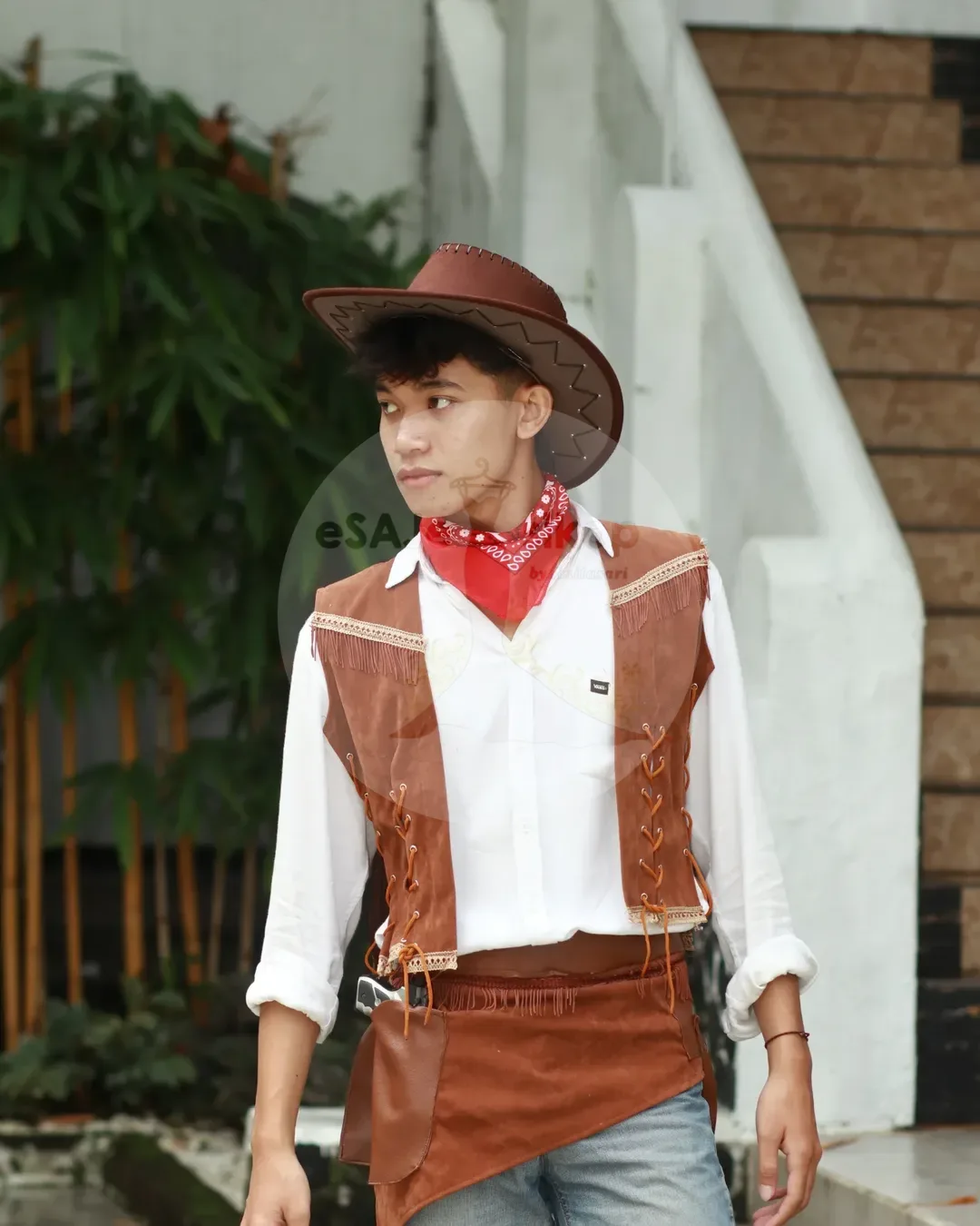 Kostum Tematik Rodeo Wild West Cowboy & Cowgirl